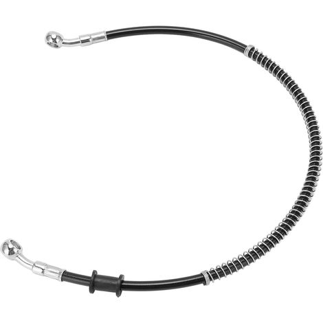 Tuyau de frein et d'embrayage moto, protection thermique en acier sensible PVC noir, universel 60cm/23,6 pouces, gaine isolante résistante à la chaleur pour câble de frein (1/5)