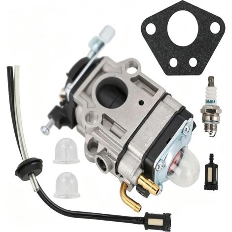 Kit carburateur et bougie pour débroussailleuse/coupe-bordures 40-5 (moteur 4 temps) – Pièces de rechange et accessoires universels (lot de 7)