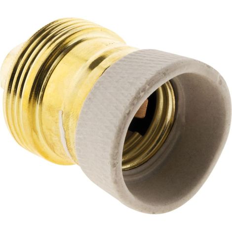 Zenitech – Douille E27 en laiton avec collerette porcelaine – Compatible 250V~ 4A – Finition rétro élégante pour éclairage