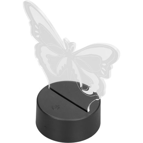 Veilleuse 7 couleurs tactile, rechargeable par USB, à piles, forme 3D réaliste, lampe de chevet pour chambre d'enfant (1/5)