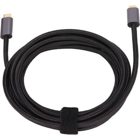 Câble d'extension Type-C, USB 3.2, 100 W, 20 Gbit/s, 8K, 60 Hz, adaptateur Type-C mâle-mâle, adapté à une utilisation au bureau et dans les études, 200 cm. (1/5)