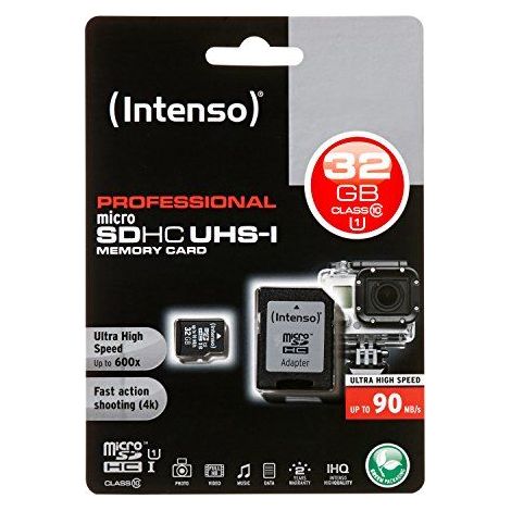 Intenso 3433480 memoria flash 32 GB MicroSDHC UHS-I Clase 10 (1/2)