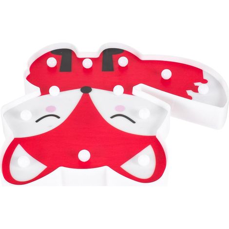 Veilleuse LED Renard Rouge en Pvc, Lampe Décorative pour Chambre (1/5)