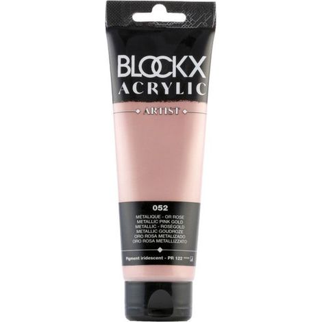 Peinture acrylique - Or rose - 052 - BLOCKX Artist - Qualité beaux-arts - Tube 120ml
