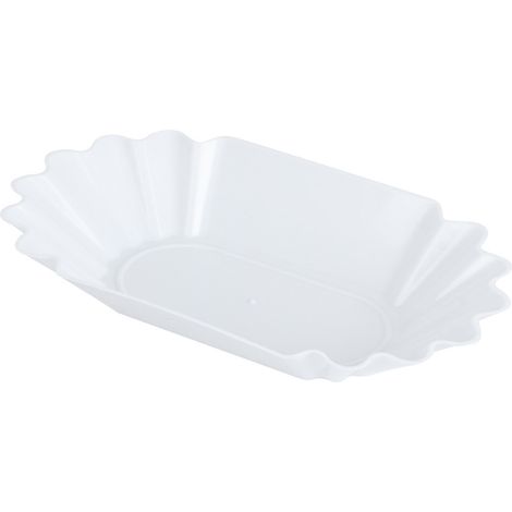 Plateau de présentation en plastique PP de qualité alimentaire pour grains de café, plateau d'échantillons, récipient de rangement, accessoire de cuisine, blanc (1/5)