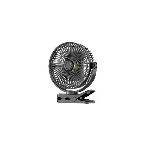 Ventilateur de bureau 8" à fixation rapide avec télécommande, silencieux et multi-angles (1/5)