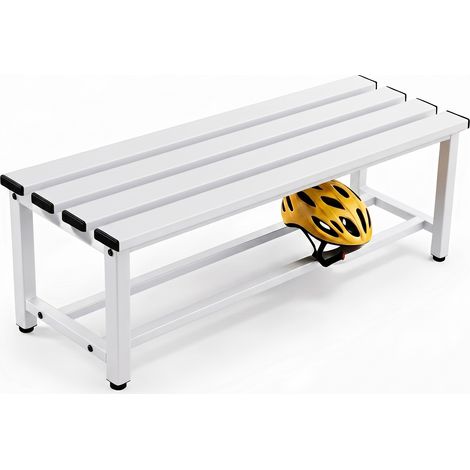 Twinthink Banco Vestuario Metálico Para Gimnasio y Escuelas (Blanco) (1/5)