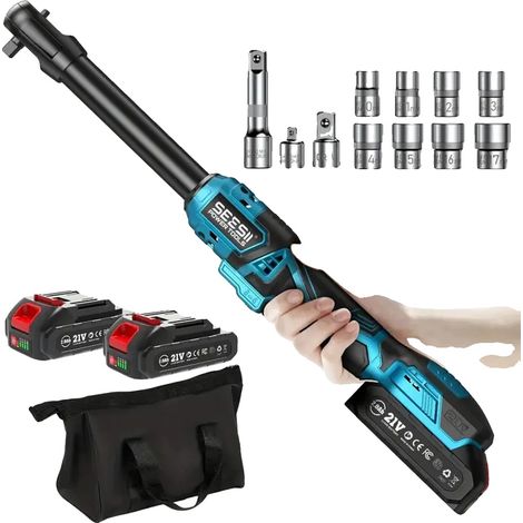 Clé à cliquet électrique, 66 lb-pi de couple, contrôle de vitesse variable, avec batterie 2X2.0Ah (1/5)