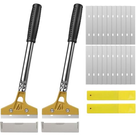 Lot de 2 grattoir à papier peint de 30 cm, 20 lames, décapant papier peint (1/3)