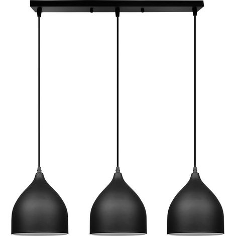 Lampada a Sospensione Decorareazione Creativo Minimalisto Moderno Soggiorno Camera Letto Lampadario Ferro Battuto 3 Luci (1/4)