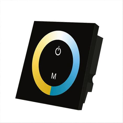 Zweifarbiger 86-Panel-Touch-Controller, kompatibel mit zweifarbigen LED-Streifen und DC12-24V-Dimmern. (1/5)
