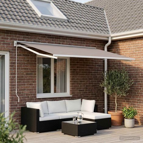 vidaXL Telo di ricambio per tenda da sole Grigio Chiaro 450 × 300 cm (1/5)