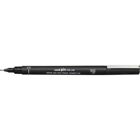 UNIBALL MARCADOR PERMANENTE CALIBRADOS PIN06-200(S) NEGRO -12U- (1/2)