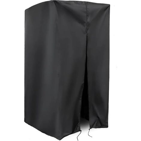 Housse de station de barre de traction résistante aux intempéries Oxford 420D avec fermeture éclair arrière - Ajustement sécurisé - Noir - 172 x 162 x 208 cm (1/5)
