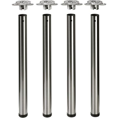 Hettich Set Efua, ø 80 mm x 710 mm - 740 mm Edelstahl Optik (1/4)