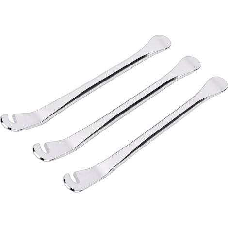 Ensemble de Leviers de Pneus, Poignée Améliorée, Ensemble de Démonte-pneus en Métal pour Motos, Voitures, Camions, Robuste, Compact et Portable, 3 Démonte- pour Un Processus Convivial (1/5)