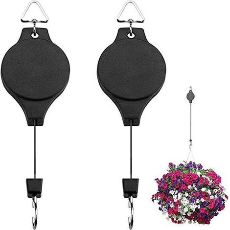 Crochets de suspension réglables - Ensemble de 2 crochets - Rétractable et réglable - Capacité de charge 1-15 kg (1/5)