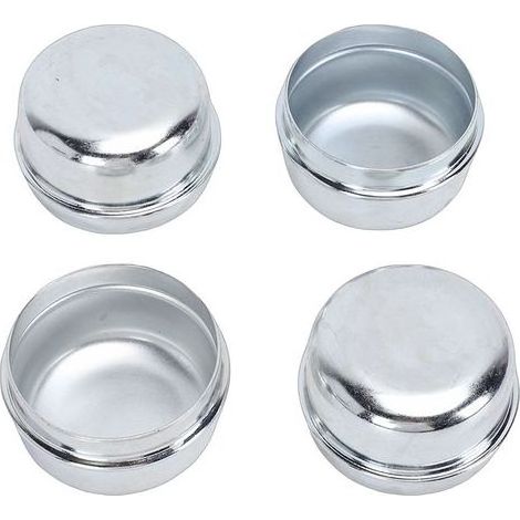 Capuchons anti-poussière pour essieu de remorque, 1.98 pouces, couvercles de graisse pour roulement en acier, pour bateau et véhicule de Camping de 2000 à 3500 lb, 4 pièces