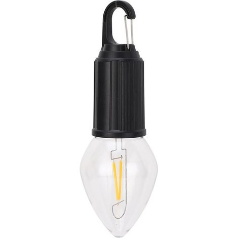 Lanterne de camping à LED avec crochet à clip 3 modes d'éclairage Lampe de tente d'urgence à piles étanche pour randonnée, sac à dos, pêche,