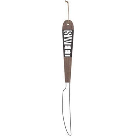 Décoration Murale Design "Couteau" 77cm Marron