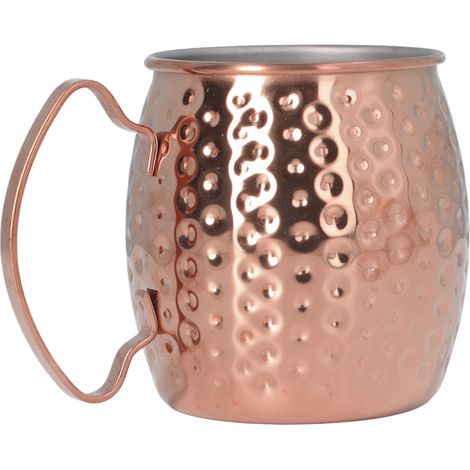 Großer Moscow Mule Becher (500 ml) aus Edelstahl 304, roségoldene Ausführung, ideal für Bars, Hotels und Restaurants. (1/5)