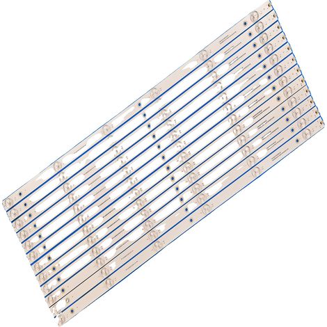 LED-Hintergrundbeleuchtungsstreifen, 627 mm Länge, 6 LED-Perlen pro Streifen, 3V Spannung, CE-zertifiziert, Packung mit 12 (1/5)