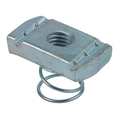 TIMCO Channel Nuts Short Spring Silver - M10
