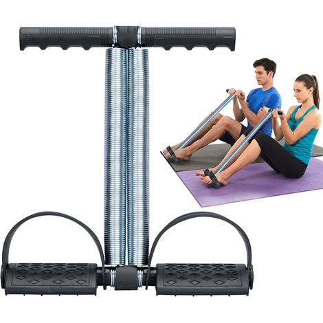 Elastic Pull Rope Double Spring Foot Pedal Tension Foot Ab Leg Weight Equipment Stretcher for Fitness Yoga (1/5)