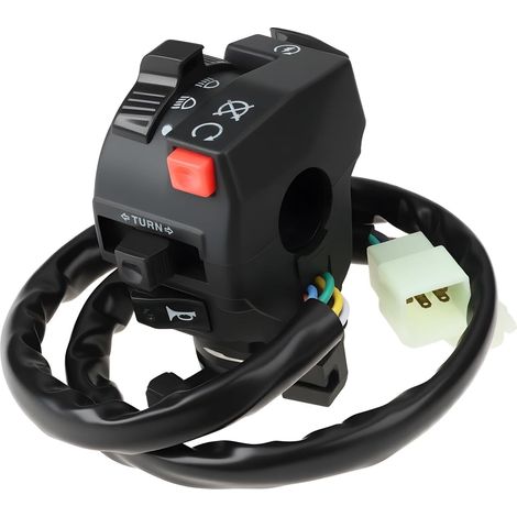 Interrupteur de Guidon Gauche Témoin Lumineux Compatible avec JLA 21B 250cc 931E 276 300cc 923 Trike Les Modèles (1/5)
