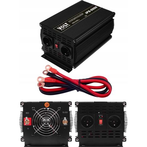 Kfz-Batterie-Konverter 12V 230V 2500W 5000W Volt Polen + USB (1/5)