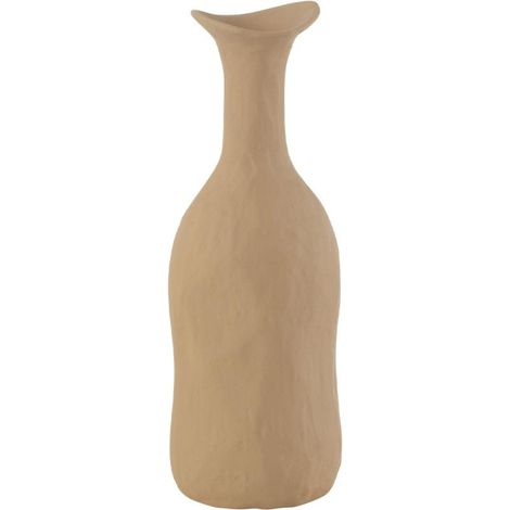 Vase Déco en Métal "Agra" 31cm Beige (1/3)
