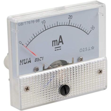 Amperometro da 30 mA HUA 85C1, amperometro analogico da pannello per incisione laser CO2 (1/5)