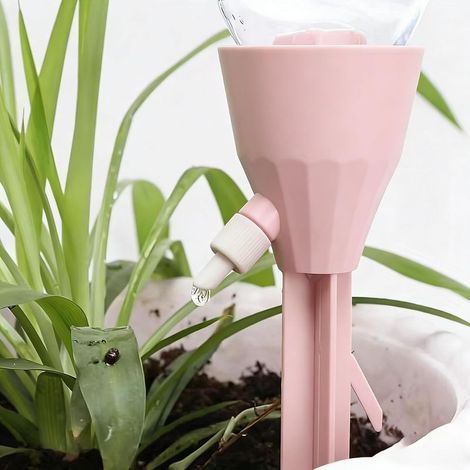 2er-Set automatische Bewässerungssysteme für Pflanzen, Gartenzubehör für Zuhause und den Außenbereich – Rosa (1/5)