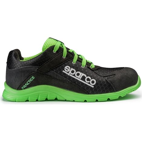 Scarpe Antinfortunistiche Sparco Practice Keke S1P Nero/Verde 45