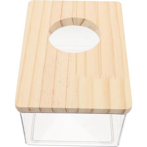 Hamsterbadewanne, Kleintiernest mit Matratze, Sandkasten, transparentes Bett, Behälter für Haustierlebensraum (1/5)