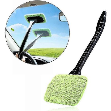 Strumento di pulizia in microfibra per parabrezza auto, panno lavabile e riutilizzabile per finestre, sbrinamento, cucina, bagno, mobili (1/5)