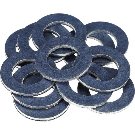 Rondelles Étanchéité Vidange - 12 Pièces - Aluminium Bleu - Joint Bouchon Huile Moteur - Pour Toyota Et Scion Divers Modèles - 12x21x2mm (1/5)