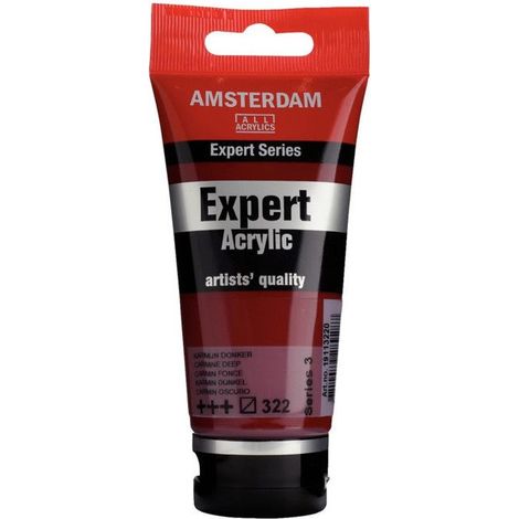 Peinture acrylique - Royal Talens - AMSTERDAM EXPERT - 75ml - Carmin profond - Mat (1/2)
