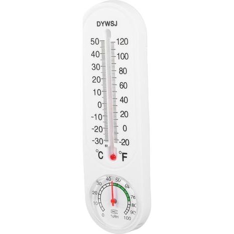 Thermomètre Hygromètre Numérique Intérieur Compact et avec Affichage Clair pour Surveillance Précise Température Humidité à Bureau Sauna (1/5)