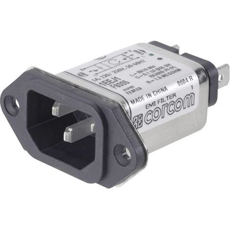 Filtre d'alimentation TE Connectivity 1-6609006-4 avec connecteur femelle pour appareil 250 V/AC 10 A 0.35 mH 1 pc(s) (1/3)