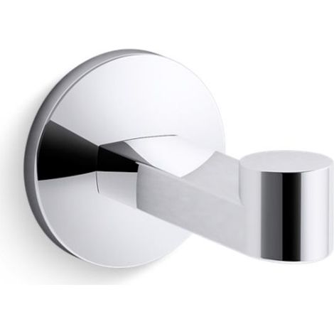 Kohler Components Single Robe Dressing Gown Towel Hook Polished Chrome