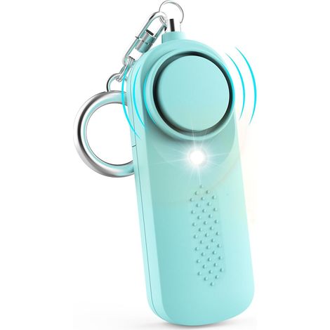 Persönliche Alarmsirene, 130 dB, mit LED-Licht, für Kinder, Frauen und ältere Schüler (blau) (1/5)