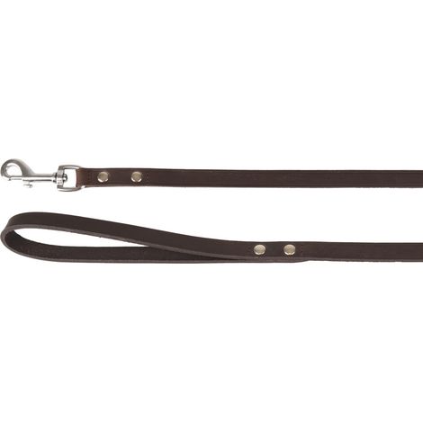 Laisse 130 cm x 16 mm  RONDO riveté brun pour chien - Flamingo