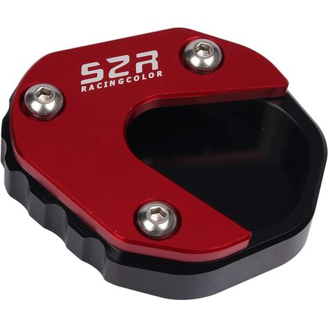 (Rouge) Compatible avec les accessoires moto CFMOTO 650GT et 400GT : béquille latérale, extension, support, plaque de support, étagère maxpower (1/4)