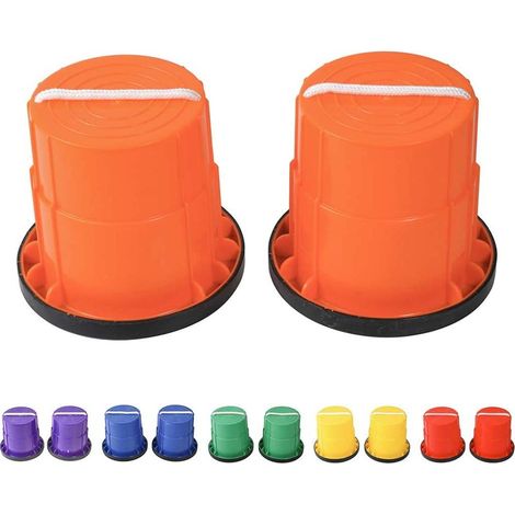 Échasses en pot pour enfants, échasses antidérapantes avec bord en caoutchouc, poupées de course en plastique épais, sports pour enfants, échasses pour la maternelle (1/5)