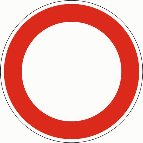 VKZ.250 Ronde 600mm Durchfahrt Verboten RAL-Gütezeichen Folie RA1 (1/2)