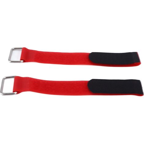 Stück verstellbare, elastische Fahrradgurte aus Nylon, 20 x 200 mm, Organizer-Gürtel, Rot