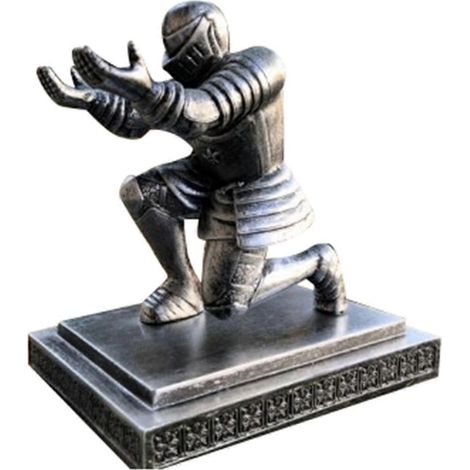 Personalisierter Stiftehalter „Executive Knight“ für den Schreibtisch (Eisenfarbe)