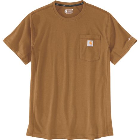 T-shirt décontracté Force avec poche - Taille L - Marron - CARHARTT - S1106652BRNL