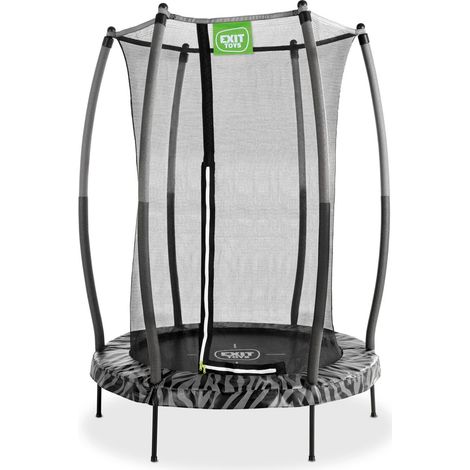 EXIT Tiggy Junior Trampoline with Safety 4.6ft – Black/grey